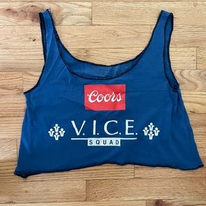 Vintage Coors Vice Crop Tank